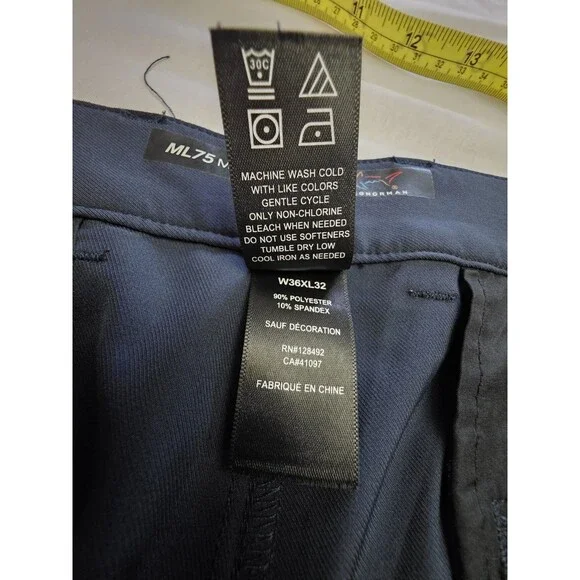 Greg Norman Golf Pants ML75 Micro Lux Men's Size 36x32 Navy Blue - Picture 7 of 13